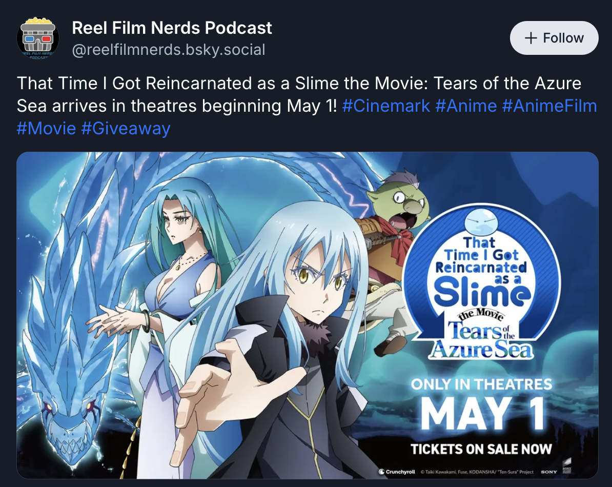 The Reel Film Nerds - Bluesky Post